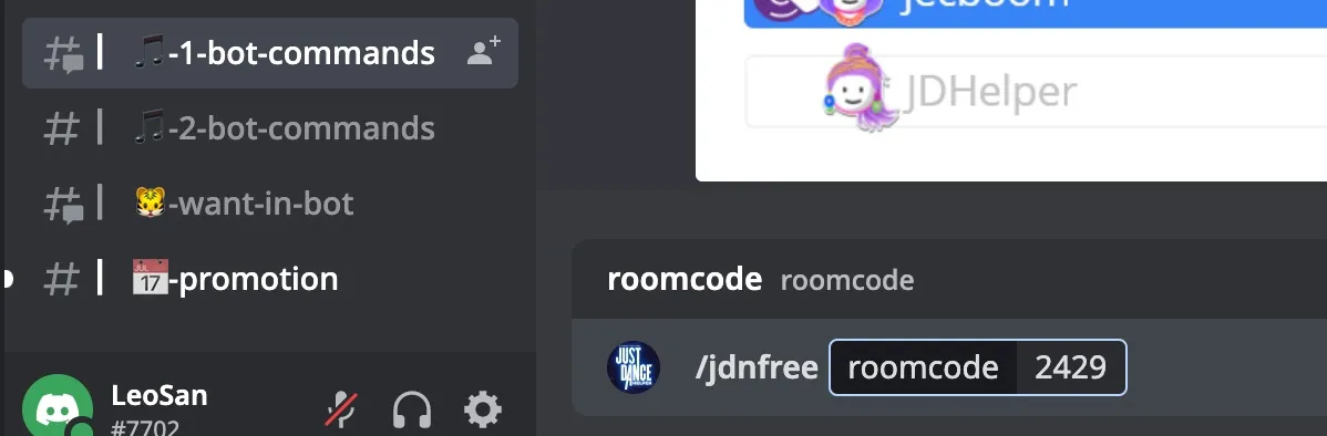 В Discord зайти в комнату №-bot-commands и написать команду /jdnfree [номер комнаты (2429)]